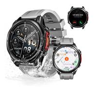 Montre connectée DOOGEE ANYWISE W1 PRO, résistance à l'eau 5ATM, carte hors ligne, GPS double bande, surveillance de la santé, fonction de rappel, musique locale Black