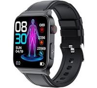 Montre connectée E500,ELVANZA,suivi de la fréquence cardiaque,ECG,tensiomètre,podomètre,montre de sport Bluetooth,recharge par induction,prévisions météo,compatible avec les téléphones iOS et Android,