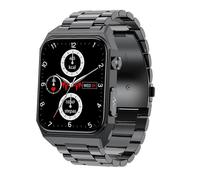 Montre connectée E530 de 1,91 pouce avec bracelet en acier étanche IP68, compatible ECG et glycémie