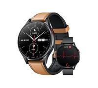 Montre Connectée ECG Smartwatch Santé: 1.43""AMOLED avec HRV Repondre Appel SpO2 Sommeil Podomètre IP68 Multisports pour Android iOS