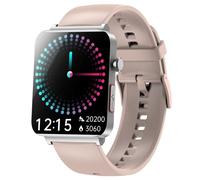 Montre Connectée Écran Couleur 1.96 Pouces Appels Bluetooth Santé Argent Bleu Rose 2 Yonis