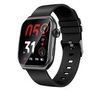 Akashi Montre connectée Écran tactile 1,85" Santé Notifications 10 jours Noir