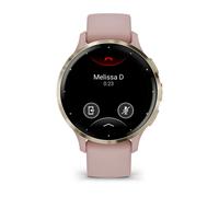 Garmin - 010-02785-03 - Smartwatch - Venu 3S - rose/or - bracelet en silicone