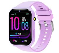Montre Connectée Enfant, 1,83" HD Montre Intelligente Enfants Fitness Tracker Garçon Fille 18 Jeux Appareil Photo Podomètre Réveil Surveillance du Sommeil Étanche Cadeaux de Noël et d'anniversair