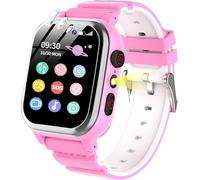 Montre Connectée Enfant 26 Jeux Podomètre Téléphone SOS Caméra HD Vidéo Lecteur MP3 Réveil Calories Digitale Smart Watch Montre Enfant Garcon Garçon Fille 3 4 5 6 7 8 9 10 Ans (Rose)