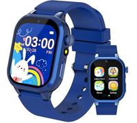 Montre Connectée Enfant 32 Jeux,Montre Intelligente Enfant avec HD Caméra Livres Audio&Cartes d'étude,Suivi des Habitudes,3 Sportifs Podomètre Réveil Mode Scolaire,Cadeaux d'anniversaire(Bleu-32Jeux)