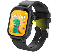 Montre Connectée Enfant 32 Jeux,Montre Intelligente Enfant avec HD Caméra Livres Audio&Cartes d'étude,Suivi des Habitudes,3 Sportifs Podomètre Réveil Mode Scolaire,Cadeaux d'anniversaire(Noir-32Jeux)