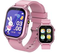 Montre Connectée Enfant 32 Jeux,Montre Intelligente Enfant avec HD Caméra Livres Audio&Cartes d'étude,Suivi des Habitudes,3 Sportifs Podomètre Réveil Mode Scolaire,Cadeaux d'anniversaire(Rose-32 Jeux)