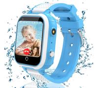 Montre Connectée Enfant 4g Appel Vidéo, Montre Gps Enfant Tracker Avec Chat Familial Sos Appareil Caméra Ip68 Mode Classe Jeux Réveil, Montre Intelligente Enfant Cadeau Pour Filles Et Garçons
