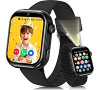 Montre connectée enfant 4G GPS double caméra appel vidéo chat vocal SOS mode école IP68 podomètre noir garantie 3 ans
