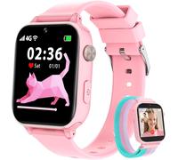 Montre Connectée Enfant 4G Gps, Smartwatch Téléphone Pour Filles Garçons Avec Appel Vidéo Sos Podomètre Mode Classe, Montre Cadeau Pour Enfants 5-12 Ans (Rose)[MON9260975]