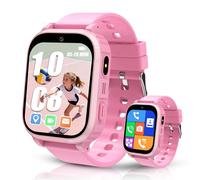 Montre Connectée Enfant 4G/GPS/WiFi/Appel Vidéo, Montre GPS Enfant Fille Garçon avec Téléphone Chat Familial, SOS, IP68 Jeux Réveil, Mode Classe, Montre Intelligente Enfants Cadeau pour 4-12 Ans