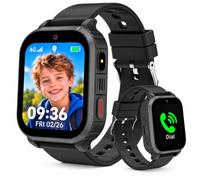 Montre Connectée Enfant 4G GPS+WiFi+LBS Appel Vidéo SOS Écran HD 1,83" | Smartwatch Chat Vocal Localisation en Temps Réel Zone de sécurité Contrôle Parental Mode École IP68 Cadeau Fille Garçon