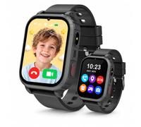 Montre Connectée Enfant 4G GPS+WiFi+LBS Appel Vidéo SOS Écran HD 1,83" | Smartwatch Chat Vocal Localisation en Temps Réel Zone de sécurité Contrôle Parental Mode École IP68 Cadeau Fille Garçon
