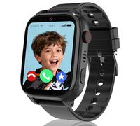 Montre Connectée Enfant 4G, Montre Connectée Garcon avec GPS+WIFI Localisation, Appel SOS, Chat Vidéo/Vocal, Mode Classe, Contacts, Réveil, Jeux, IP68 Montre GPS Enfant Cadeau d'anniversaire de Noël