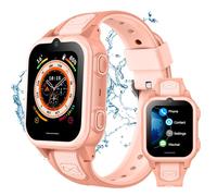 Montre Connectée Enfant 4G Montre GPS Enfant avec GPS Appel Vidéo SOS Montre Telephone Enfant IPX7 Téléphone Etanche Jeux Réveil Mode Classe, Montre Intelligente Enfants Smartwatch, de 4-12 Ans (Rose)