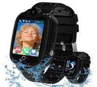 Montre Connectée Enfant 4G, Montre GPS Enfant avec GPS, SOS, WIFI, Appels/Vidéo/Voix Chat/ Messages Familiale, IP68 Étanche Jeux Réveil Mode Classe, Smartwatch Téléphone pour Garçons Filles Cadeau