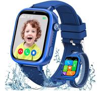 Montre Connectée Enfant 4G, Smartwatch Téléphone Avec Ip68 Étanche, Carte Sim, Sos, Bracelet Gps, Chat, Appel Vidéo, Mode Classe, P