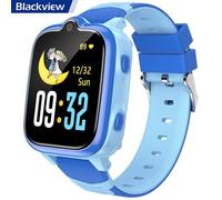 Blackview Montre connectée enfant Z10 – Étanche IP68, Appel SOS, Double caméra – Bleu