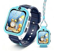 Blackview Z40 Pro 1,85" Montre connectée pour enfants, Fonction Tap-to-Friends, GPS+WiFi+LBS, 850 mAh, Bouton SOS, 4G, Mode école (sans jeux), IP68, Compteur de pas, Bleu