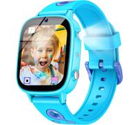 Montre Connectée Enfant Cadeaux Smartwatch:1.8" Kid Watch Hd Caméra Et Lecteur Vidéo Ip68 Étanche Montre Podometre Non Connectée Pour Filles Garçons Avec Carte D'Étude Histoires Et 26 Jeux De Puzzle