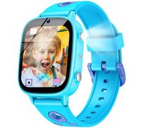 Montre Connectée Enfant Cadeaux Smartwatch: 1.8" Kid Watch HD Caméra et Lecteur Vidéo IP68 Étanche Montre Podometre non Connectée pour Filles Garçons avec Carte d'étude Histoires et 26 Jeux de Puzzle
