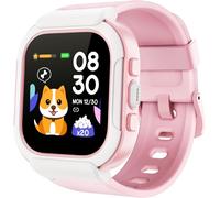 Montre Connectée Enfant Fille Montre Podometre Enfant Non Connectée Smartwatch Pour 4-12 Ans Montre Sport Android Ios Avec Cardiofrequencemetre Oxymetre Chronometre Jeux Etanche Ip68 Rose