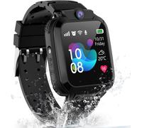 Montre Connectée Enfant Gps, Ip68 Montre Connectée Enfant Garçons Filles Gps Et Téléphone, Appel, Vidéo, Mode Classe, Sos, Jeux, Réveil, Montre Intelligente Enfants Cadeau Pour 4-12 Ans(Bleu)
