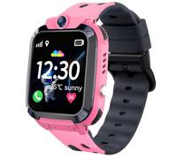 Montre Connectée Enfant GPS, IP68 Montre Connectée Fille avec GPS, SOS, Téléphone Appel, Mode Classe, Voix Chat, 7 Jeux, Caméra, Réveil, Clôture GEO, Smartwatch Enfants Cadeau d'anniversaire de Noël
