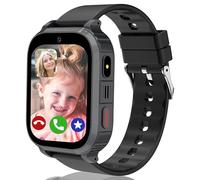 Montre Connectée Enfant GPS, Montre Intelligente Enfant 4G, Chat Vidéo, Appel, SOS, Réveil, Calendrier, Mode Classe, Calculatrice, IP68 Montre GPS Enfants Cadeau Noël de d'anniversaire de 4 à 15 ans