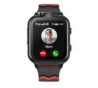 Montre Connectée Enfant GPS Montre Intelligente Garçon Fille 4G WiFi Appel Vidéo Caméra SOS Message Réveil Chronomètre Mode Classe Notification de Vibration (Noir)