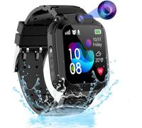 Montre Connectée Enfant Gps/Wifi/Appel Garçon Fille, Montre Gps Enfant Avec Chat Familial, Sos, Téléphone Etanche Jeux Réveil Mode Classe, Ip68, Montre Intelligente Enfants Cadeau Pour 4-12 Ans