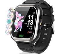 Montre Connectée Enfant - Montre Intelligente Avec Téléphone Sos Pedometer 11jeux Réveil Musique Caméra Lampe De Poche, Smartwatch Cadeaux Garçons Et Filles De 4-12 Ans (Black)[Z1028]