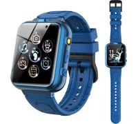 Montre Connectée Enfant, Montre Intelligente Enfant 24 Jeux, Réveil, Dual Camera, Podomètre, Musique, Enregistreur, Réveil, 4 À 12 Ans Noël Cadeaux D'Anniversaire, Jeux Cadeaux