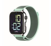 Montre connectée enfant SaveFamily SaveWatch Plus 2 GPS 49 mm Argent bracelet maille verte
