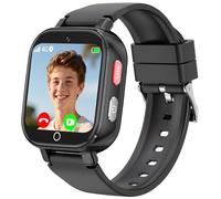 Montre Connectée Enfant-Smartwatch avec 4G Appel GPS Vidéo Chat SOS Jeux | Podomètre Mode Classe Réveil-Montre Enfants pour Garçons Filles 5-13 Ans Noir