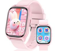 Montre Connectée Enfant - Smartwatch pour Garçons et Filles avec 19 Modes d'Entraînement, Suivi du Sommeil, Compteur de Calories, 14+ Jeux Éducatifs - Idée Cadeau pour Enfants 4 Ans et Plus (Pink)