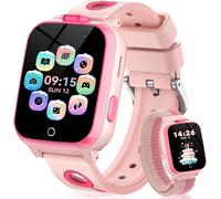 Montre Connectée Enfant, Smartwatch Téléphone Avec 13 Réveils D'habitudes, Livres Audio, 30 Jeux, Appel, Sos, Mode École, Appareil Photo Pour Cadeau Garçons Filles (Rose)[Yin4184177]