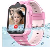 Montre Connectée Enfants, 4g Smartwatch Enfants Avec Gps Ip67 Étanche Appeler Montre Telephone Enfant Avec Wifi, Appel Vidéo, Sos, Réveil, Mode École (Noir, K61)
