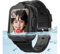 Montre Connectée Enfants, 4g Smartwatch Enfants Avec Gps Ip67 Étanche Appeler Montre Telephone Enfant Avec Wifi, Appel Vidéo, Sos, Réveil, Mode École (Noir, K61)