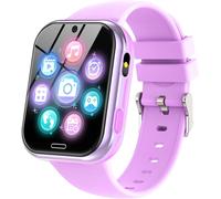 Montre Connectée Enfants - Montre Intelligente Pour Fille Garçon Avec 19 Jeux, Podometre Appareil, Mode Classe, Musique, Mp3, Reveil, Livres Audio, Smart Watch Pour Enfant 4-10 Ans, Violet
