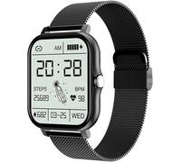 Montre Connectée Étanche Ip67 Avec Oxygène Dans Le Sang,Pression Artérielle,Fréquence Cardiaque 24H/24,7J/7,Suivi Du Sommeil,Appel Bluetooth,Lecture De Musique,Fonction Rappel (Noir)