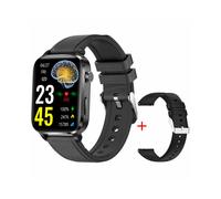 Montre connectée F100 (cuir noir)