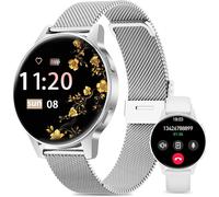 Montre Connectée Femme, 1.27"" TFT Con Appel Bluetooth Smart Watch Femme, 24H Fréquence Cardiaque, Sommeil, 120+ Modes Sportifs, Podomètre, IP68 Android/iOS Android (Silber)
