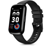 Montre Connectée Femme, 1,47`` Bracelet Connecté Avec 24 Modes Sportifs/3Atm Étanche/Fréquence Cardiaque/Spo2/Sommeil/Podometre, Smartwatch Petit Poignet Pour Android Ios, Noir