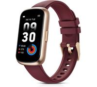 Montre Connectée Femme, 1,47`` Bracelet Connecté Avec 24 Modes Sportifs/3Atm Étanche/Fréquence Cardiaque/Spo2/Sommeil/Podometre, Smartwatch Petit Poignet Pour Android Ios, Bordeaux[MON9260755]