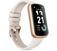 Montre Connectée Femme, 1,47'' Montre Sport Avec Cardiofrequencemetre/Oxymetre/Sommeil/, Podometre Trackers D'activité, Notification/Etanche 3atm Bracelet Connecté Pour Android Ios, Or Rose[Z296]