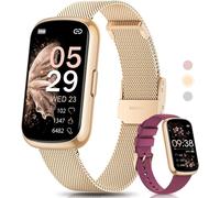 Montre Connectée Femme, 1.47"" Tracker D'Activité, 24 Modes Sportifs, Suivi Sommeil, Fréquence Cardiaque, Spo2, Podometre Fonction Féminine Etanche Ip68 Longue Durée Smartwatch Or Rose