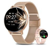 Montre Connectée Femme - Appel Bluetooth 5.3 - Étanchéité IP68 - 120+ Modes Sport & Suivi Bien-être - Acier Or®