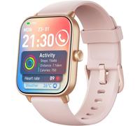 Montre Connectée Femme Appel Bluetooth, Alexa intégrée 1.8"" Smartwatch Moniteur de SpO2 Cardiofrequencemetre Sommeil, 100 Modes Sportifs Podometre Calories Etanche IP68 pour Android iOS, Rose